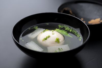 新生姜豆腐のお椀
